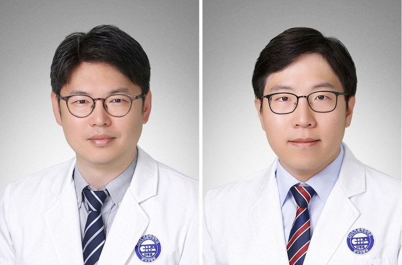 ※ 첨부. 분당 차병원 혈액종양내과 전홍재ㆍ김찬 교수 사진. ⓒ타임즈