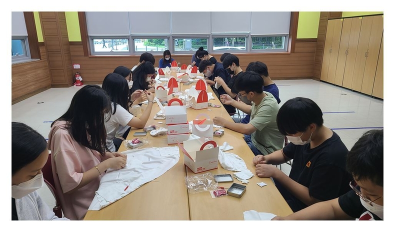 신갈청소년문화의집 청소년자원봉사단 보도자료 사진 ⓒ타임즈