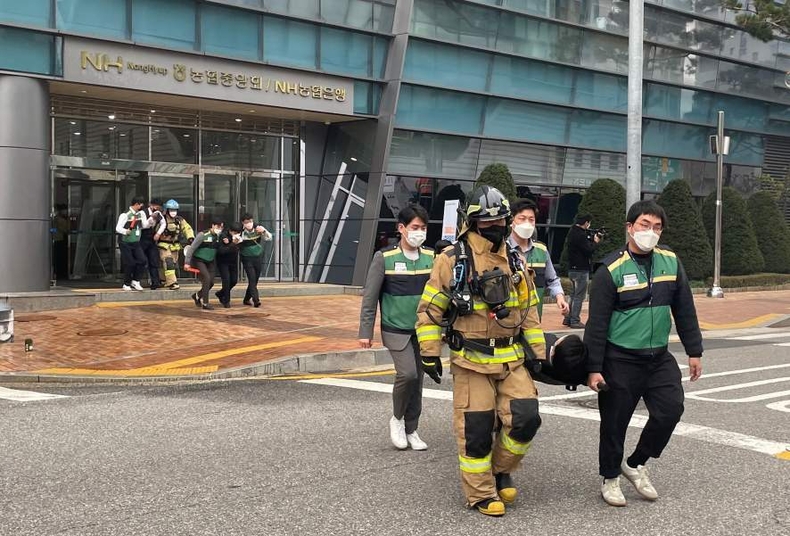 22일 재난상황 발생 시 신속한 대응체계 구축을 위한「2022년 재난대응 안전한국훈련」을 서울시 중구 농협 중앙광장에서 실시했다고 밝혔다. ⓒ타임즈 