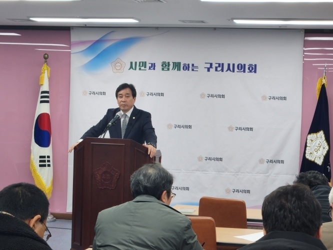 구리시의회 의정 브리핑(권봉수의장) ⓒ타임즈