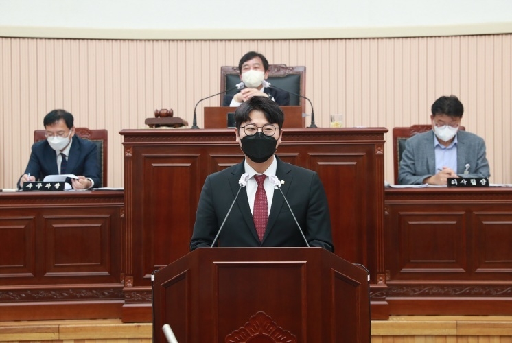 감한슬 의원 5분 발언 사진 ⓒ타임즈