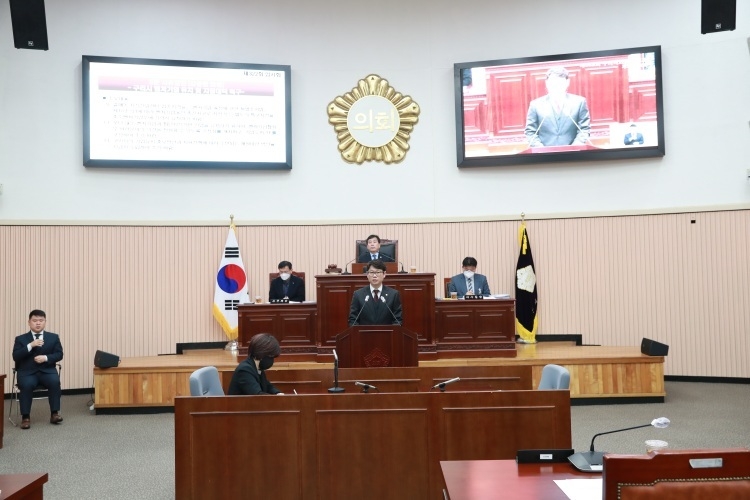 김용현의원 5분 발언 사진 ⓒ타임즈
