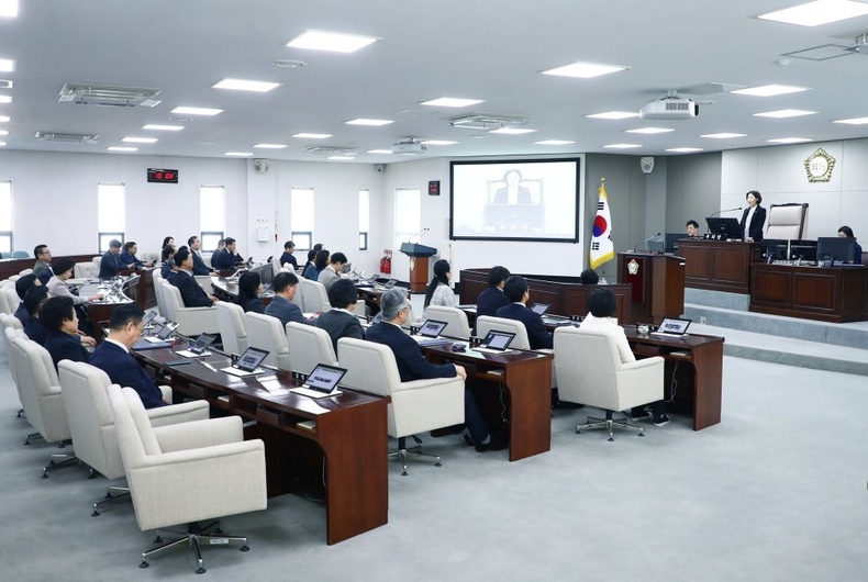 송파구의회 임시회 개회 사진 ⓒ타임즈