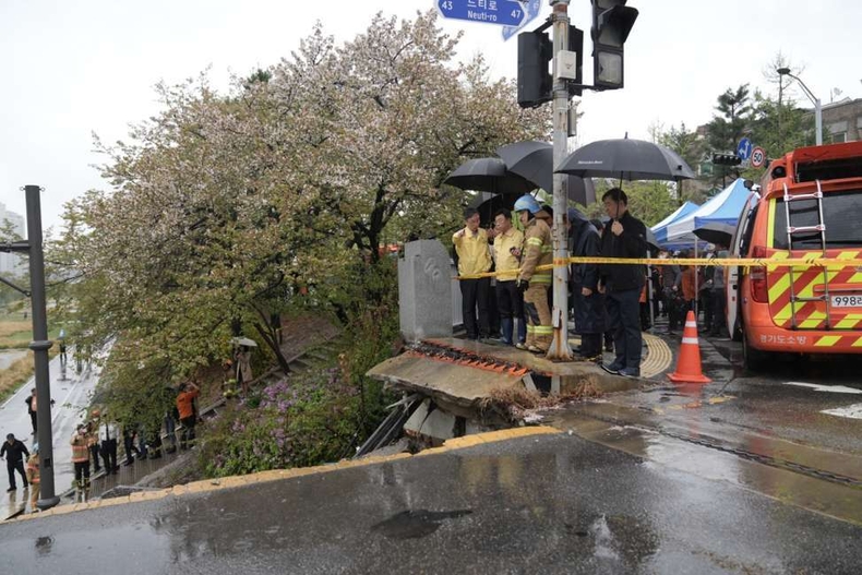 신상진 성남시장 정자교 현장점검(2) ⓒ타임즈