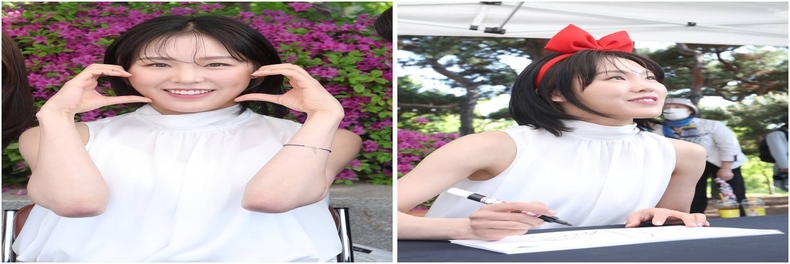 6. 2023고양국제꽃박람회에서 열린 김아랑, 곽윤기 팬사인회 ▲7. 2023고양국제꽃박람회에서 열린 김아랑, 곽윤기 팬사인회 ⓒ타임즈 