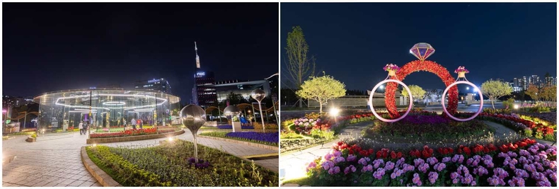 5. 2023고양국제꽃박람회 야간개장 ‘모멘텀 가든’ 6. 빛과 꽃으로 어우러진 고양국제꽃박람회 야간개장
