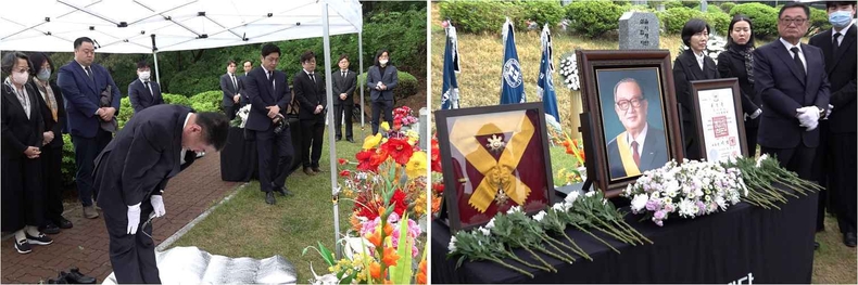 을지재단 설립자 故 범석 박영하 박사가 소천 10주기 사진 ⓒ타임즈