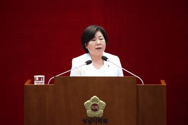 박경희 의원 5분 발언 ⓒ타임즈