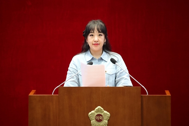 이영경 의원 5분 발언 ⓒ타임즈