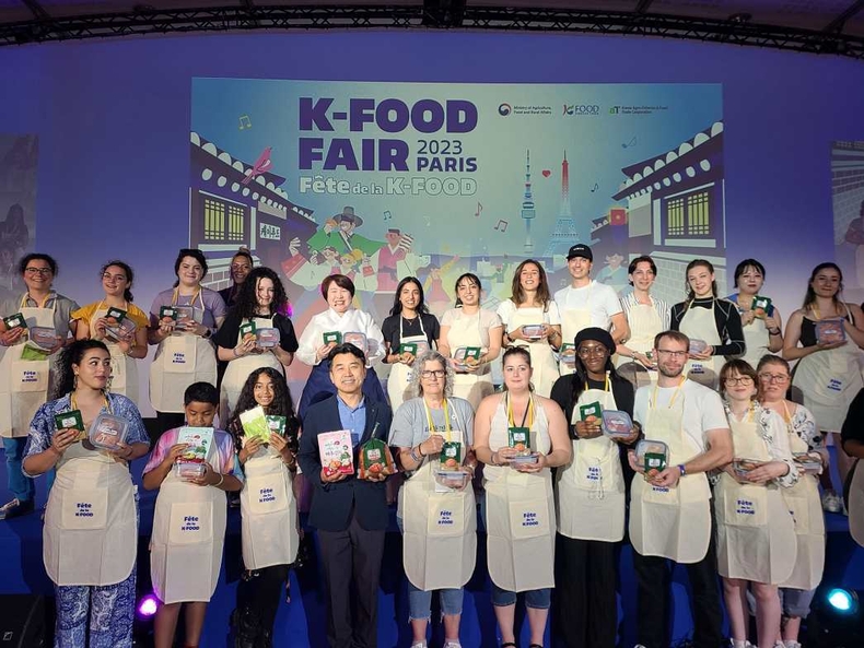 프랑스 파리에서 열린 「2023 K-FOOD FAIR Paris」에 참가해 한국 농식품 홍보에 나섰다. ⓒ타임즈