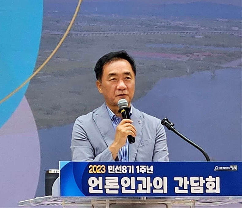 평택시 민선 8기 1주년 언론인과의 간담회 개최(1) ⓒ타임즈 