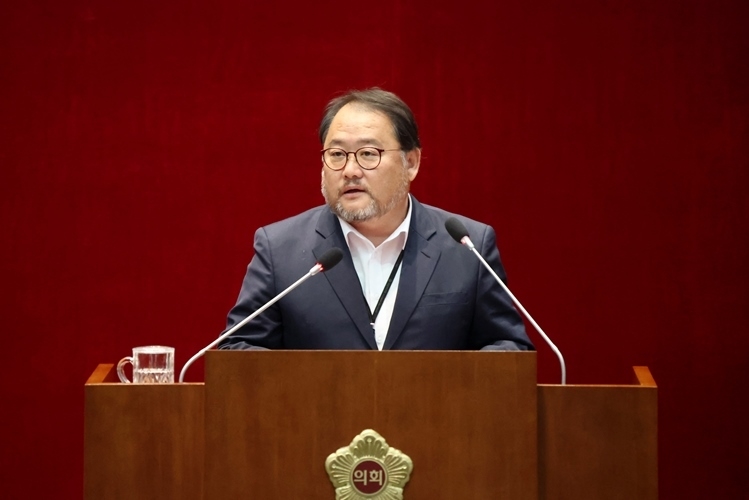5분 발언 이군수 의원 ⓒ타임즈