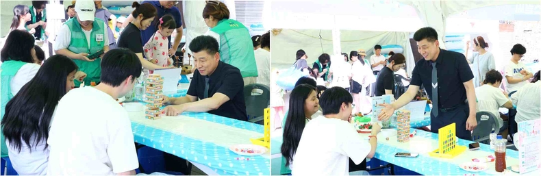 송파구의회(의장 박경래)는 성내천 물놀이장에서 열린 2023 성내천 피서지문고 '하하호호 함께 즐기는 BOOK 놀이터'에 참여했다.(2)ⓒ타임즈