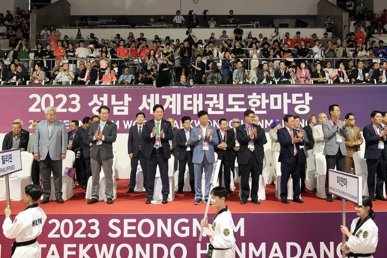 신상진 성남시장, “세계 태권도 가족 여러분의 화합과 교류의 장이 되길”(1) ⓒ타임즈