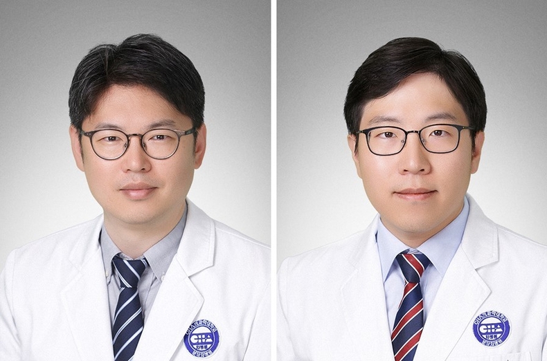 분당 차병원 혈액종양내과 전홍재ㆍ김찬 교수 사진 ⓒ타임즈