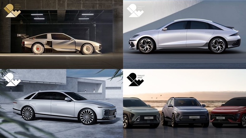현대자동차그룹이 미국 산업디자인협회(IDSA, Industrial Design Society of America)가 주관하는 ‘2023 IDEA 디자인상(International Design Excellence Awards)’에서 금상 1개를 포함해 총 7개의 상을 수상했다고 24일(목) 밝혔다. <br>
N 비전 74 (IDEA 2023 금상), 아이오닉 6 (IDEA 2023 본상), 그랜저 (IDEA 2023 본상), 코나 (IDEA 2023 본상) ⓒ타임즈