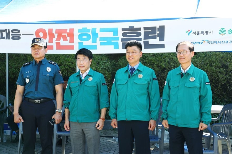 9월 7일(목) 14시 올림픽공원 핸드볼 경 기장에서 열린 ‘2023년 재난대응 안전한국훈련’에 참여 1 ⓒ타임즈