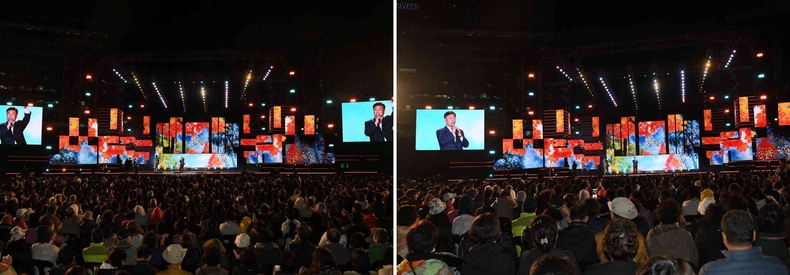 공보관-신상진 성남시장, 17일 성남시 승격 50주년 기념 KBS 열린음악회 시민과 함께해(2) ⓒ타임즈