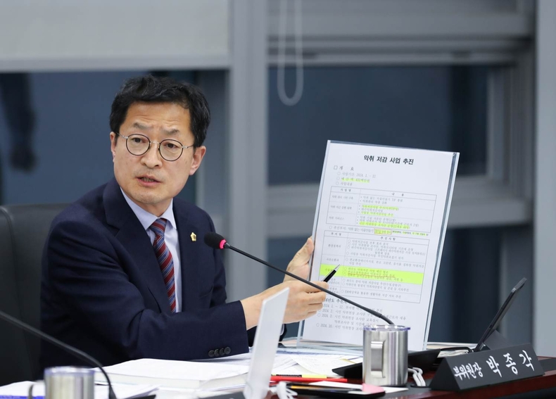 박종각 의원 행감 사진 ⓒ타임즈