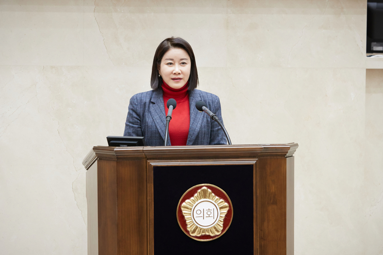 제278회 용인특례시의회 임시회 제1차 본회의 5분 자유발언(2)김희영 의원 ⓒ타임즈