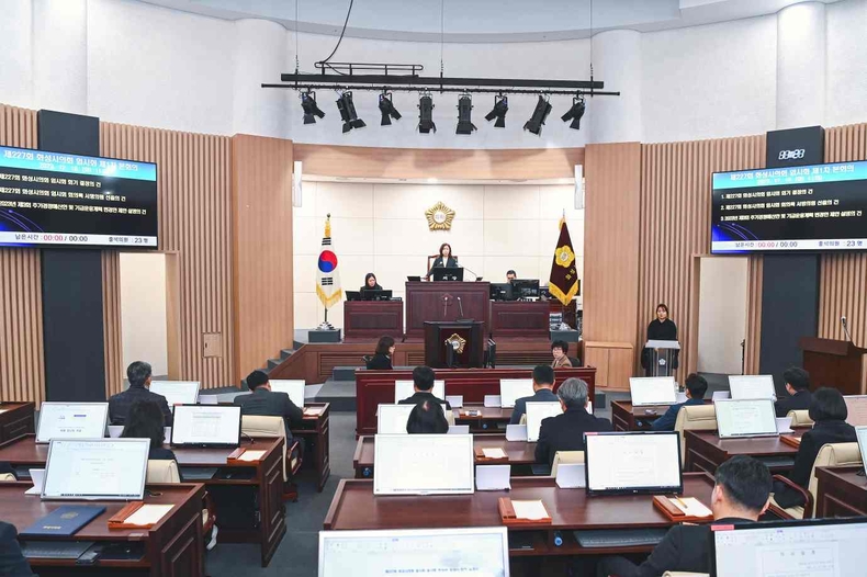 사진1) 제227회 임시회 제1차 본회의 전경 ⓒ타임즈