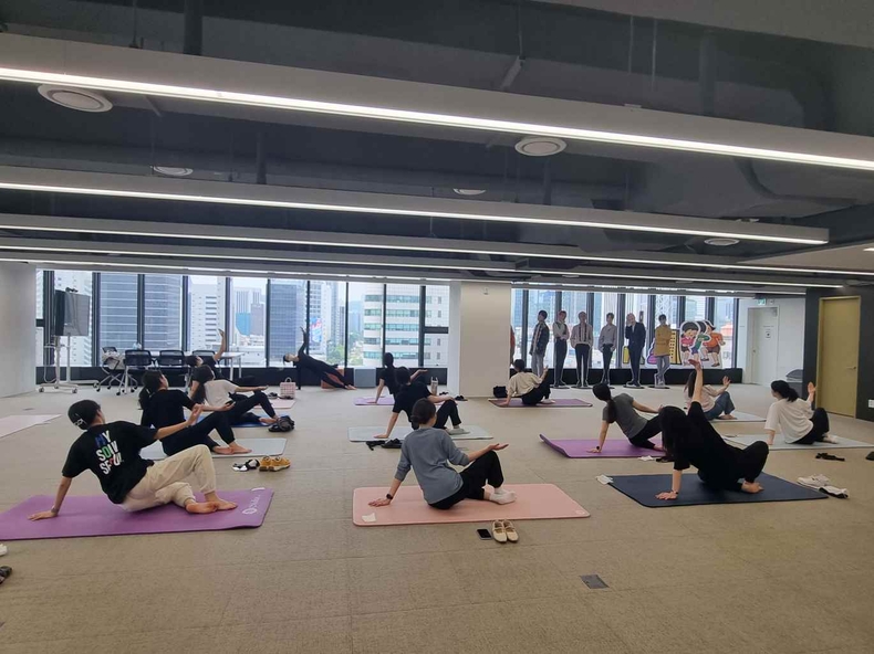 (사진2) 서울관광재단 근로자 건강장해 예방 프로그램 ⓒ타임즈