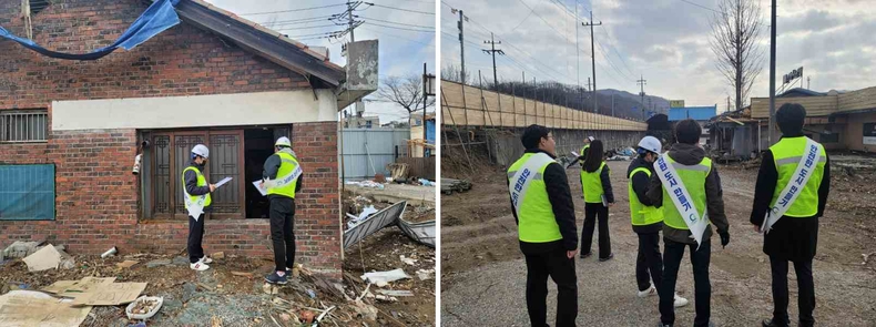 ‘경안2지구 도시개발사업’ 현장의 합동 안전점검을 실시 현장사진 ⓒ타임즈