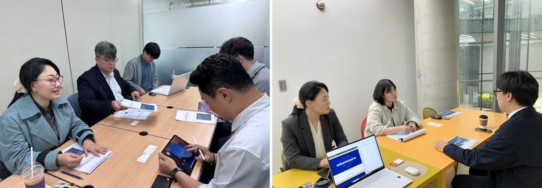 (사진1) ㈜ 한국이앤엑스 컨설팅 사진 ▲(사진2) ㈜ 메쎄이상 컨설팅 사진 ⓒ타임즈