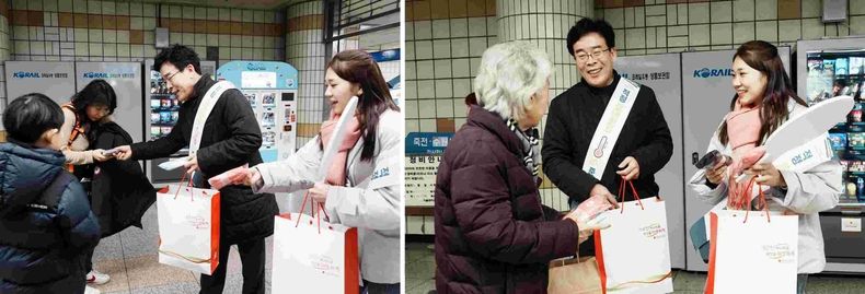 성남시와 공동 거리 캠페인(2) ⓒ타임즈