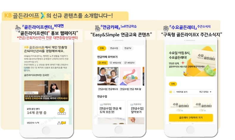 새롭게 단장한 ‘KB골든라이프X’와 함께 성공적인 은퇴·노후 준비하세요! ⓒ타임즈