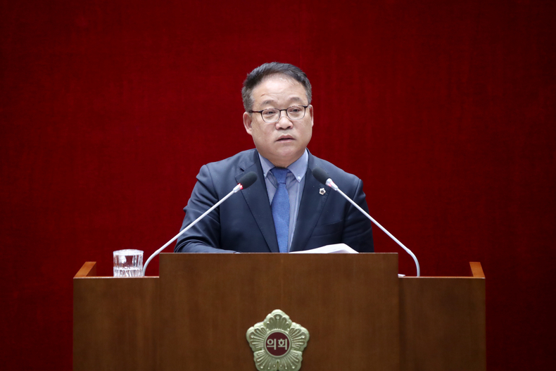 5분발언 박기범 의원 ⓒ타임즈