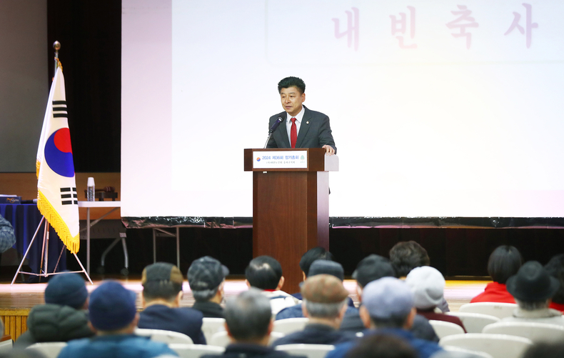 3월 20일(수) 14시 송파여성문화회관 6층 대강당에서 열린 ‘2024 대한노인회 송파구지회 정기총회’에 참석했다. 3 ⓒ타임즈 