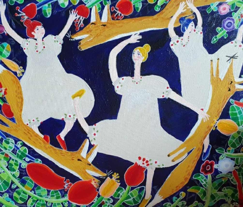 3-2. 정성원 작가의 작품 dancing with foxes ⓒ타임즈