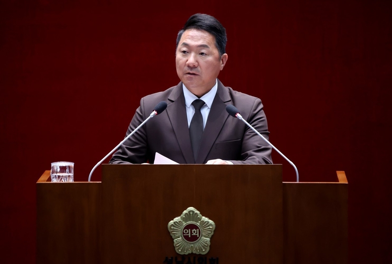 성남시의회 국민의힘협의회 정용한 대표의원 ⓒ타임즈