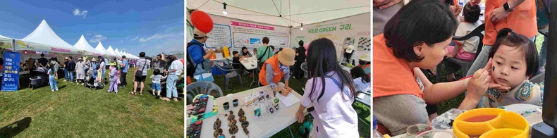 0513 구리시자원봉사센터 소속 자원봉사자 1천여 명, 유채꽃 축제장 곳곳에서 봉사활동 펼쳐(2) ⓒ타임즈