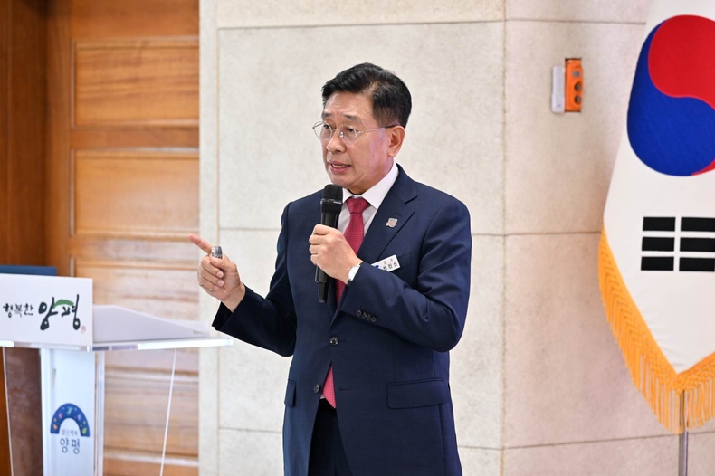 전진선 양평군수 민선8기 취임 2주년 언론 브리핑 실시(3) ⓒ타임즈