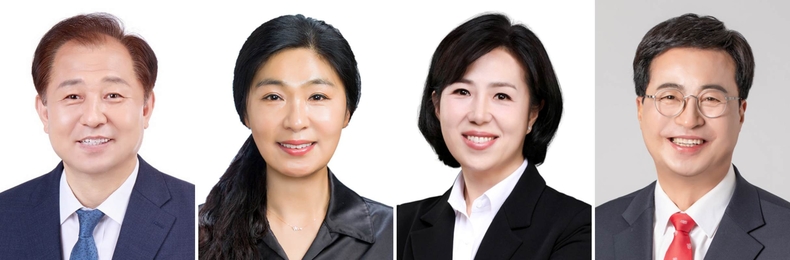 신영재(재정복지위원장) ▲전정(재정복지부위원장) ▲배신정(도시건설 부위원장) ▲이강무(도시건설위원장)
