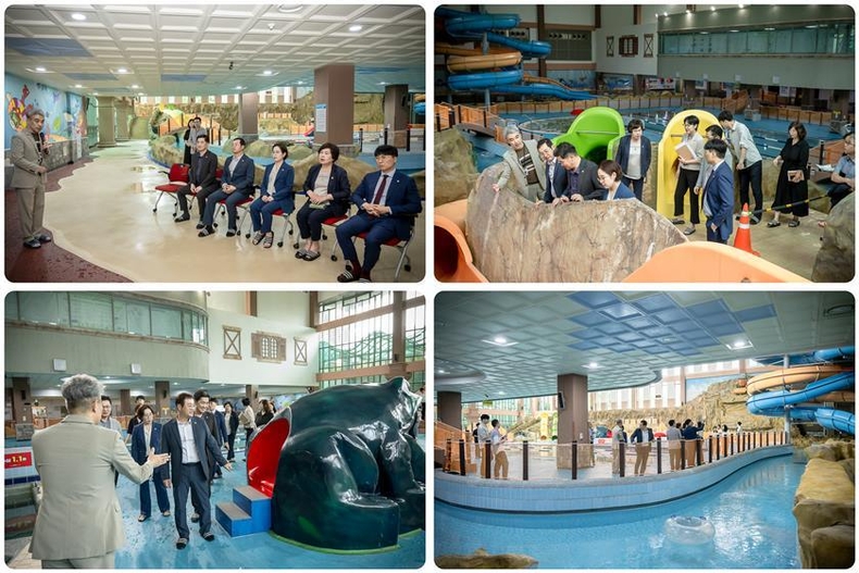 남양주시의회 자치행정위원회는 청소년수련관 아쿠와조이를 방문해 개장준비상황을 점검했다. 1 ⓒ타임즈 