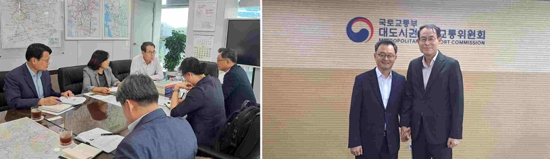 사진2_회의사진 ▲사진3_(좌)민경선 사장, (우)강희업 위원장 사진 ⓒ타임즈