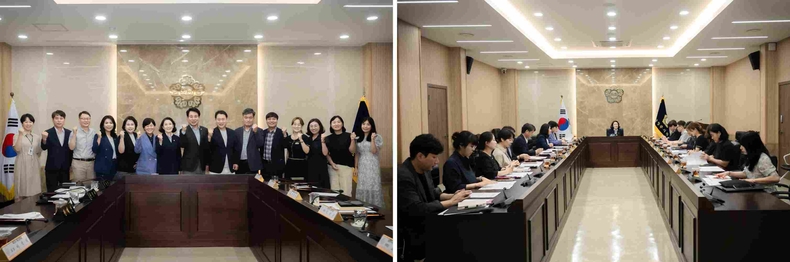 (사진1) 남양주시의회 복지환경위원회, 남양주시사회복지사협회와 간담회 ▲(사진2) 남양주시의회 복지환경위원회, 남양주시사회복지사협회와 간담회