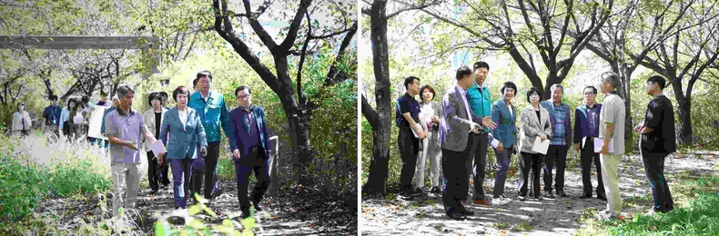 송파구의회(의장 이혜숙)는 송파구 성내천 합류부 및 장지천 일대를 방문했다(2) ⓒ타임즈