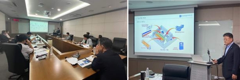 수소 사진1 ▲수소 사진2 ⓒ타임즈<br>
사진설명) 평택항 수소모빌리티 스타트업센터 입주기업 선정평가회 모습