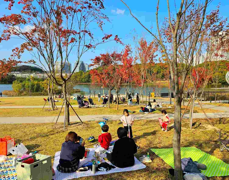 화성시 동탄신도시에 위치한 동탄호수공원 사진(2) ⓒ타임즈