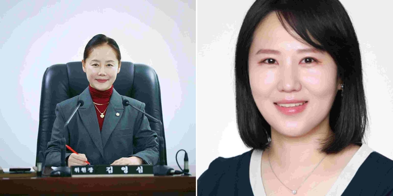 위원장 (김영심) ▲부위원장(정주리)