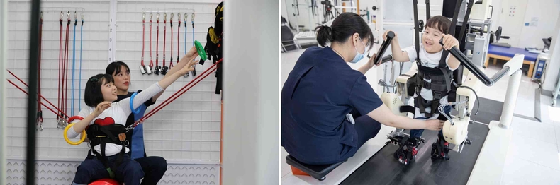 사진설명 1. 푸르메재단 넥슨어린이재활병원은 장애 어린이들의 재활을 위해 물리치료를 제공하고 있다.<br>
사진설명 2. 푸르메재단 넥슨어린이재활병원은 장애 어린이들의 재활을 위해 로봇치료를 제공하고 있다. 
