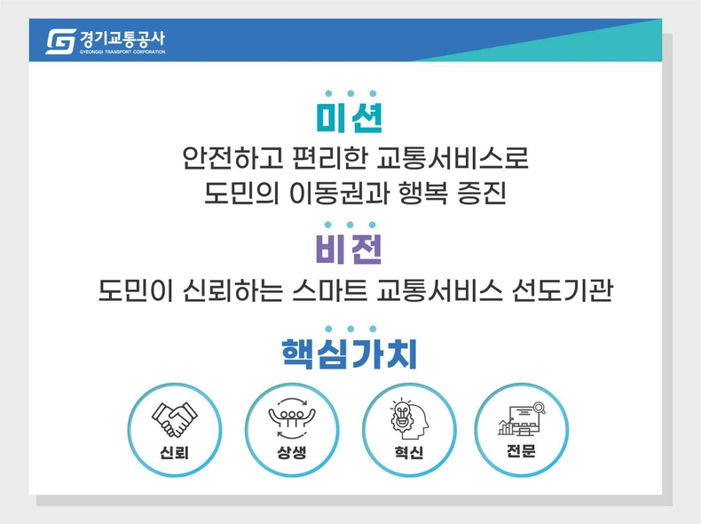 경기교통공사_비전판넬 ⓒ타임즈