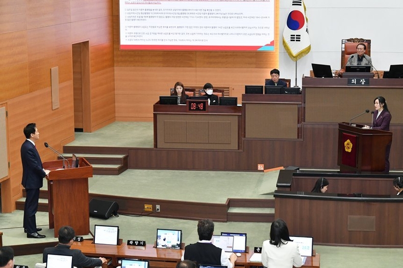 이효원 의원 시정질문 사진 ⓒ타임즈 