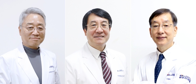(왼쪽부터) 분당 차병원 폐식도센터 심영목 교수, 혈액종양내과 임호영 교수, 신경과 허지회 교수 ⓒ타임즈 