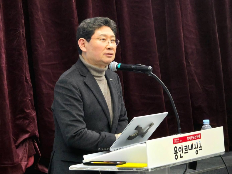 이상일 용인특례시장, 2026년 K리그 참가를 목표로 시민프로축구단을 창단 기자회견(3) ⓒ타임즈