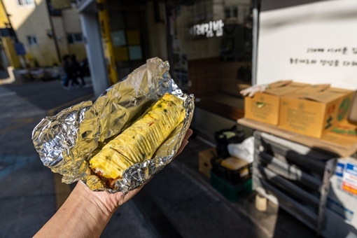 이레김밥의 계란김밥 ⓒ타임즈 